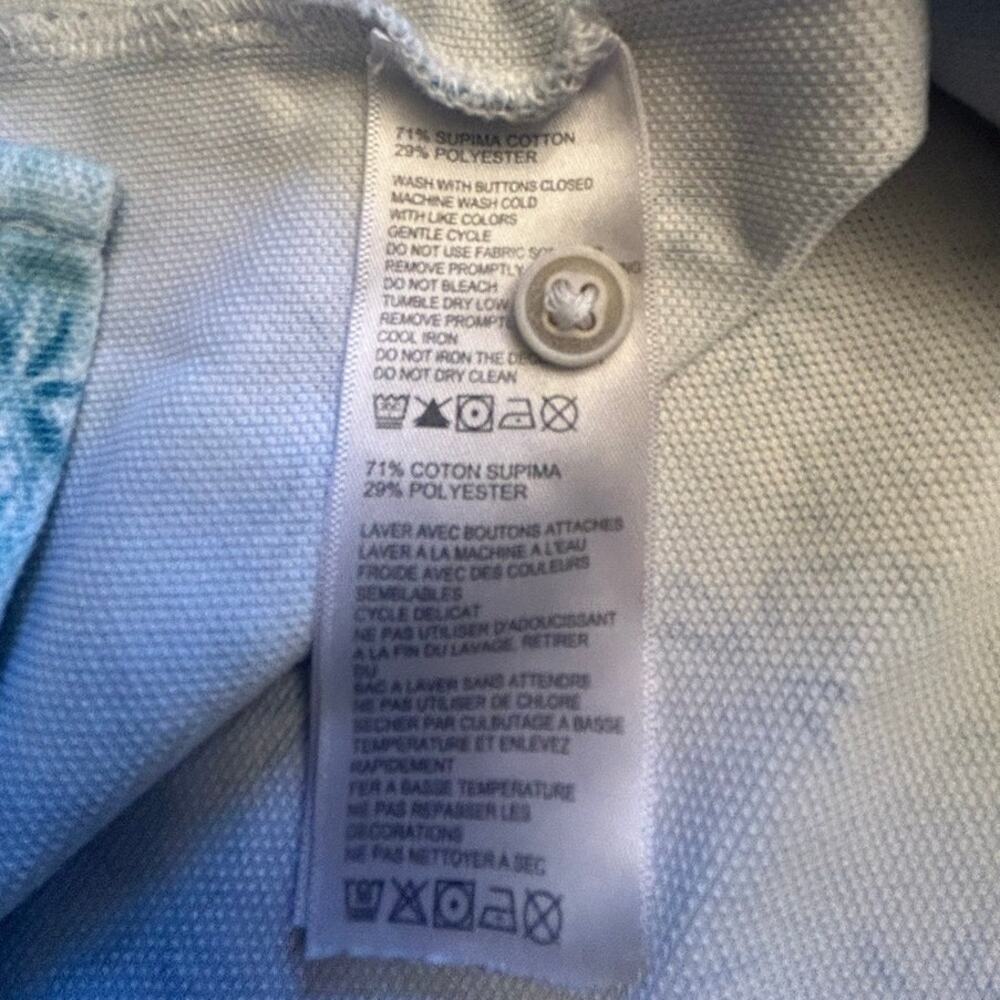 Tommy Bahama Men's IslandZone Blue Pineapple Print Marlin Polo Shirt XL - Picture 5 of 7